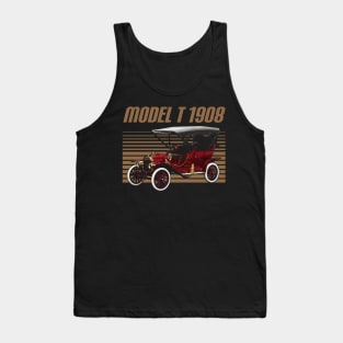 Ford Model T 1908 Awesome Automobile Tank Top